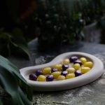 بشقاب طرح لوبیا سنگ مصنوعی