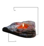 جا شمع وارمر سنگی طرح قلب