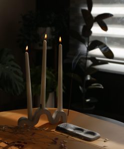 ست جا شمع ۳ عددی قلمی و جا شمع وارمر با جا عود