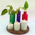 شمع استوانه سفید قطر 7