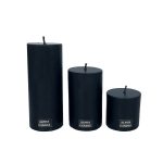 شمع استوانه‌ای سیاه قطر ۷ سانتی