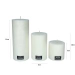 شمع استوانه‌ای سفید قطر ۷ سانت - Image 2