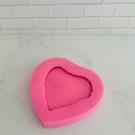 قالب سیلیکون و بیس خام سینی قلب