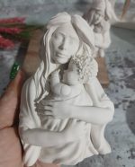 قالب سیلیکون طرح بچه و مادر مو فر