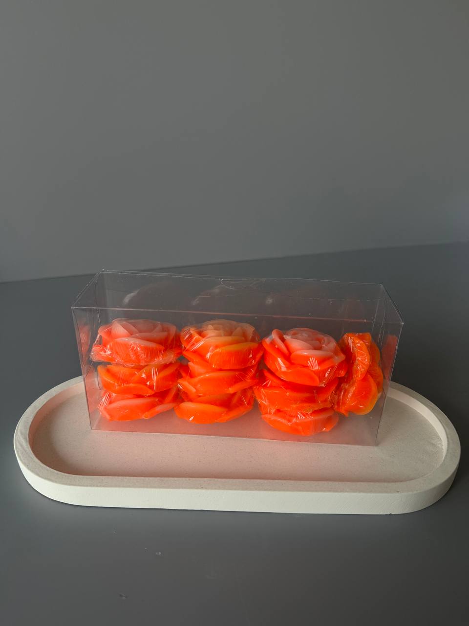 شمع گل رز کوچک 10 عددی