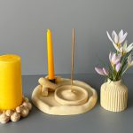 ست سنگ مصنوعی جا شمع جا عود گلدان