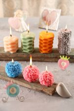 شمع توپی طرح گل