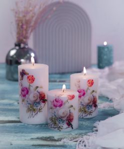 شمع استوانه طرح دار (ترنسفر)