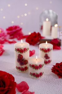 شمع استوانه طرح دار (ترنسفر)