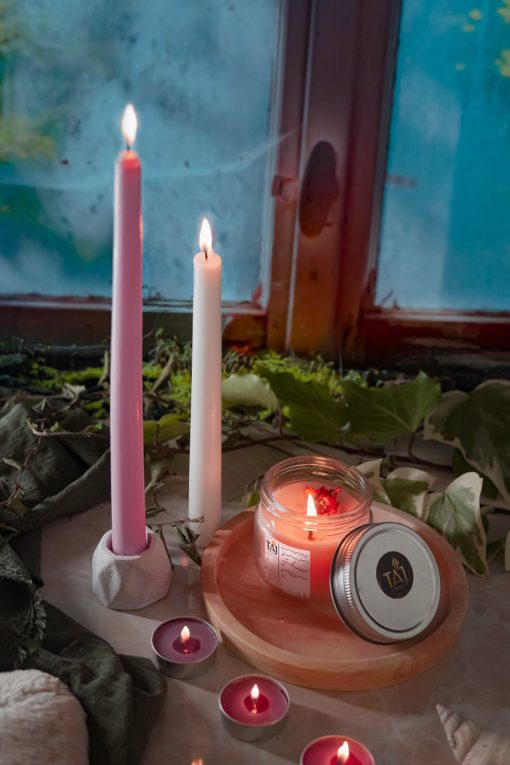 شمع عطری شیشه ای