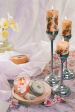 شمع عطری شیشه‌ای