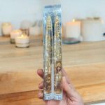 شمع مدادی (قلمی) کریستالی طلایی