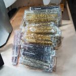 شمع مدادی (قلمی) کریستالی طلایی