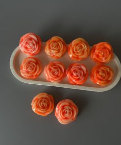 شمع گل رز کوچک 10 عددی