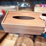 جا دستمال چوبی