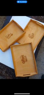 سینی چوبی مستطیل طرح خاص و شیک