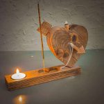 جا عود آبشاری چوبی قلبی