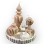 ست شمع به همراه جا عودی