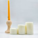 شمع استوانه 3 سایز بدون دود اشک