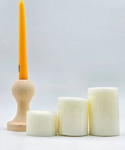 شمع استوانه 3 سایز بدون دود اشک