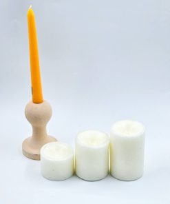 شمع استوانه 3 سایز بدون دود اشک