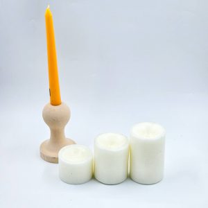 شمع استوانه 3 سایز بدون دود اشک