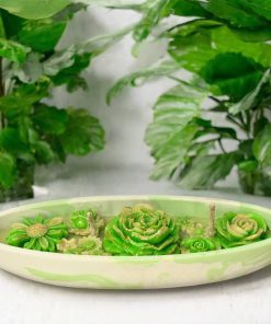 ست شمع قایقی طرح گل آلاله