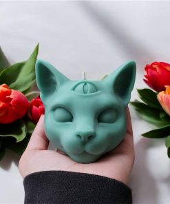 قالب سیلیکون گربه با چشم سوم