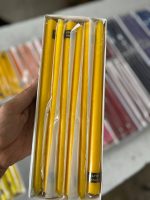 شمع قلمی زردکهربایی