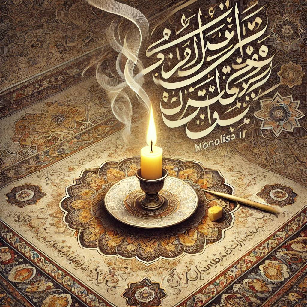 توضیح اشعار شمع و عود