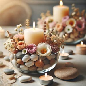 وبلاگ جادوی شمع، سنگ و گل در دکوراسیون