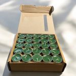 شمع وارمر 100 عددی سبز زمردی