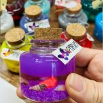 شیشه شمع عطری با در چوبی