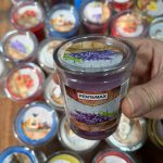 شمع عطری لاوندر شیشه ای