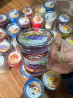 شمع عطری لاوندر شیشه ای