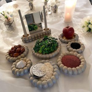 هفت سین خاص سنگ مصنوعی طرح مروارید