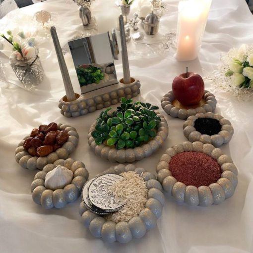 هفت سین خاص سنگ مصنوعی طرح مروارید