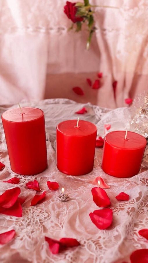 شمع استوانه سه سایز