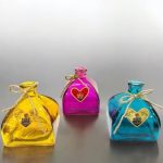 گلجا شیشه ای رنگی کوتاه