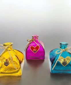 گلجا شیشه ای رنگی کوتاه