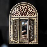 جا کلیدی چوب با آینه