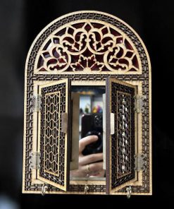 جا کلیدی چوب با آینه
