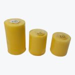 شمع استوانه قطر 5 زرد