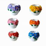 جا وارمری سفالی طرح گل