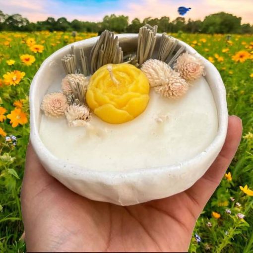 ست شمع عطری با کاسه دفرمه