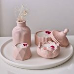 ست شمع و دکوری شمع و سنگ