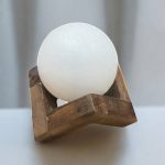 سنگ نمک پایه چوبی