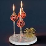 شمع پیرکس مایع قرمز