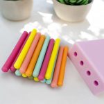 قالب سیلیکون شمع تولد کوچک ۴ عددی شمع