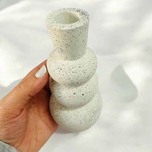 قالب سیلیکون گلدان دایره ای سنگ مصنوعی